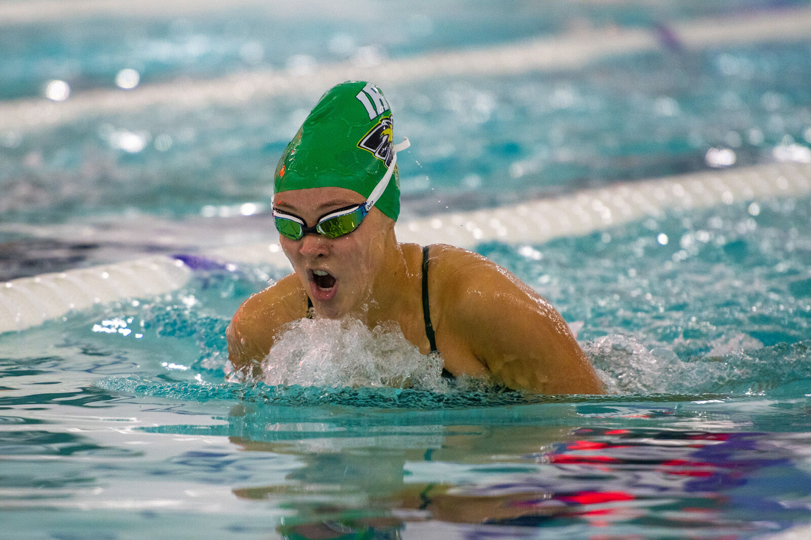 Emma Barthelmess on swim team